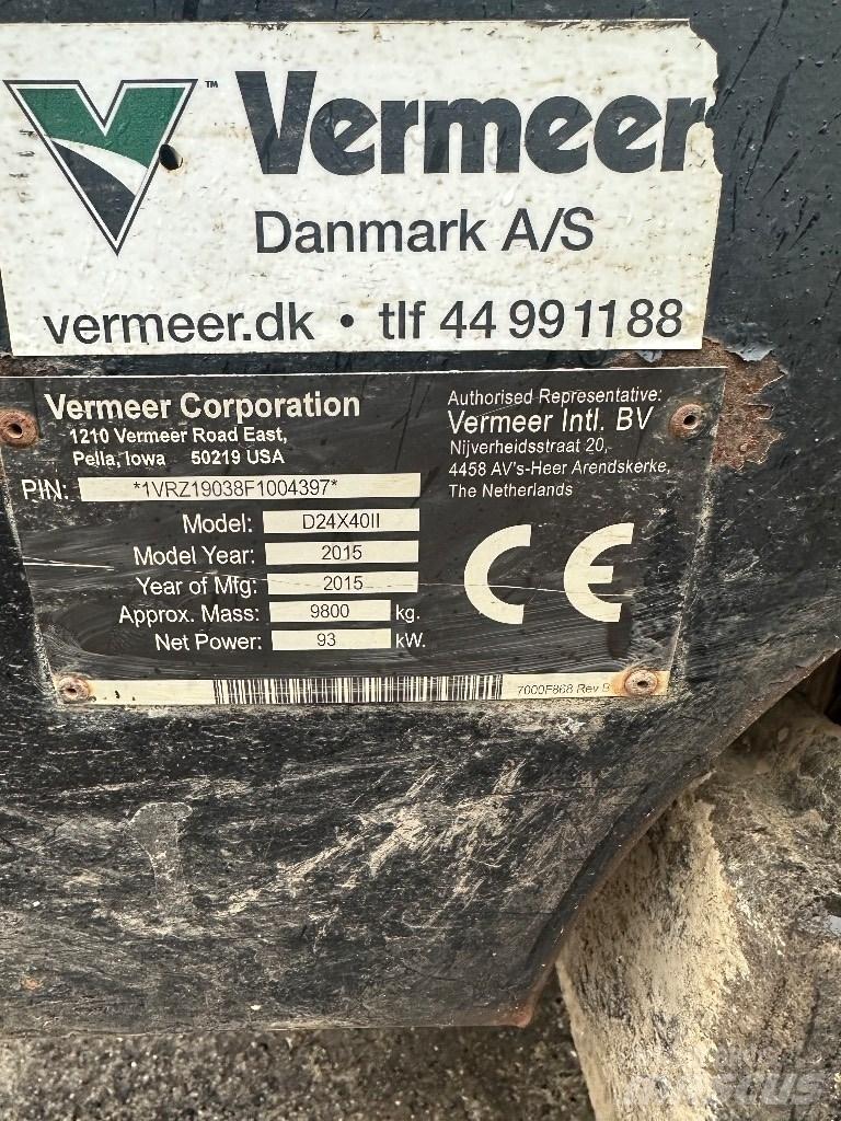 Vermeer D24x40II Vaakaporauslaitteet