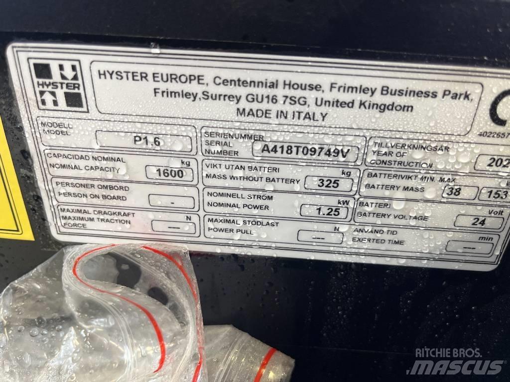 Hyster P 1.6 Lavansiirtotrukit