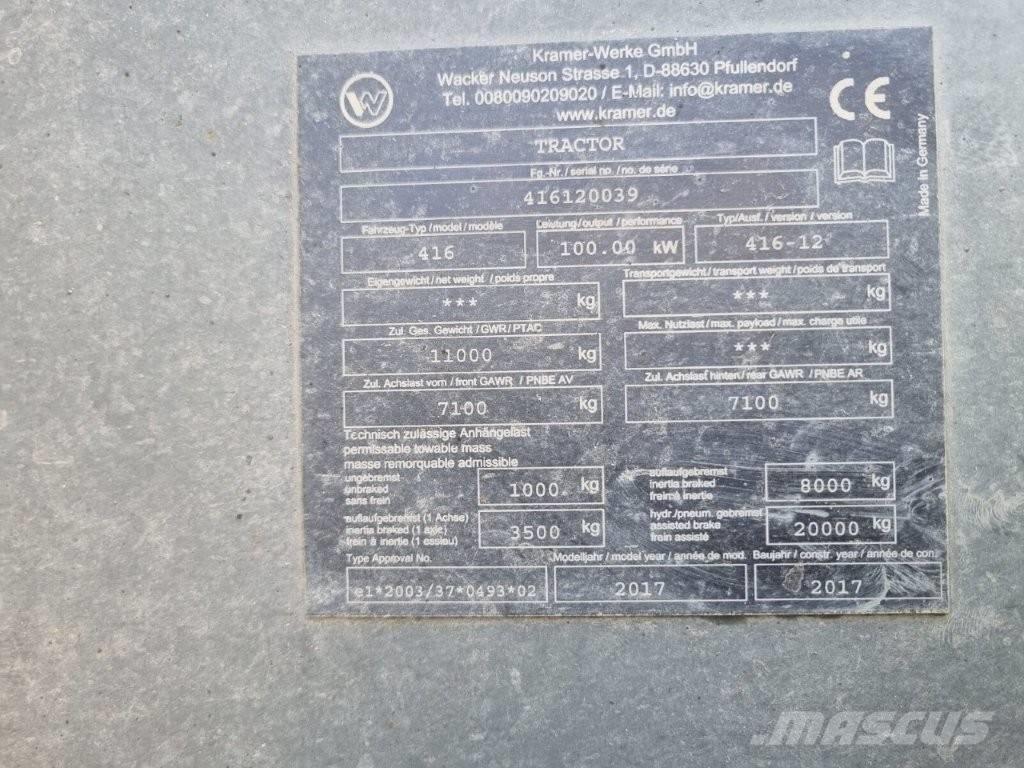 Kramer KT 447 Kurottajat