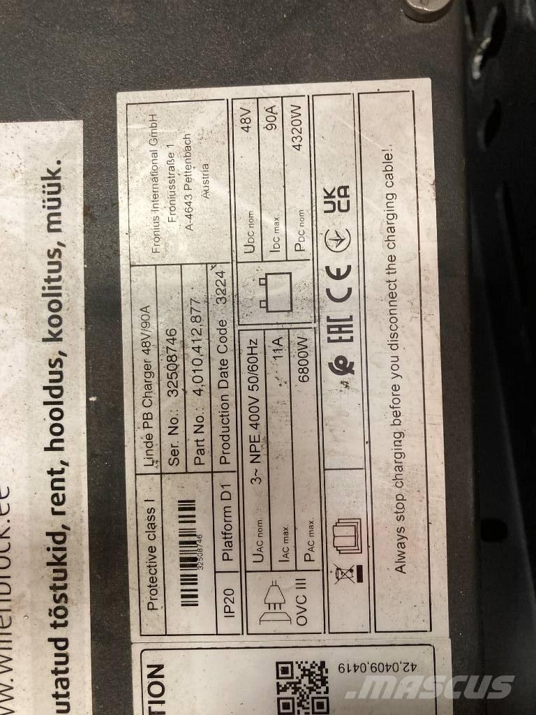 Linde R 14 Työntömastotrukit
