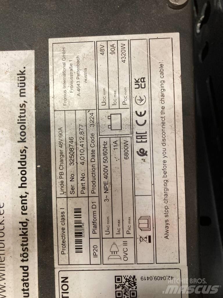 Linde R14/1120 Työntömastotrukit