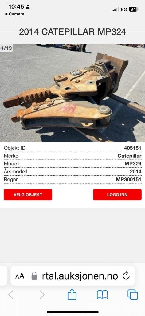 CAT MP324 Asfaltti- ja betonileikkurit