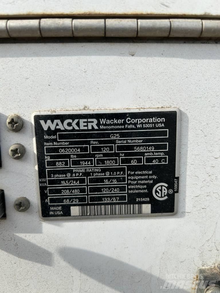 Wacker Neuson G 25 Dieselgeneraattorit