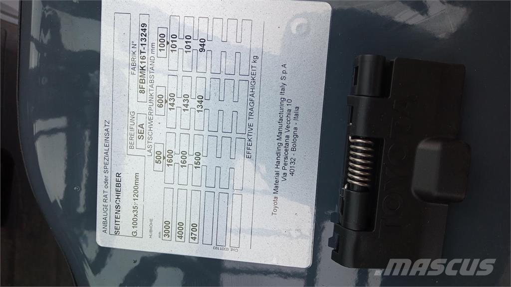 Toyota 8FBMK16T Sähkötrukit