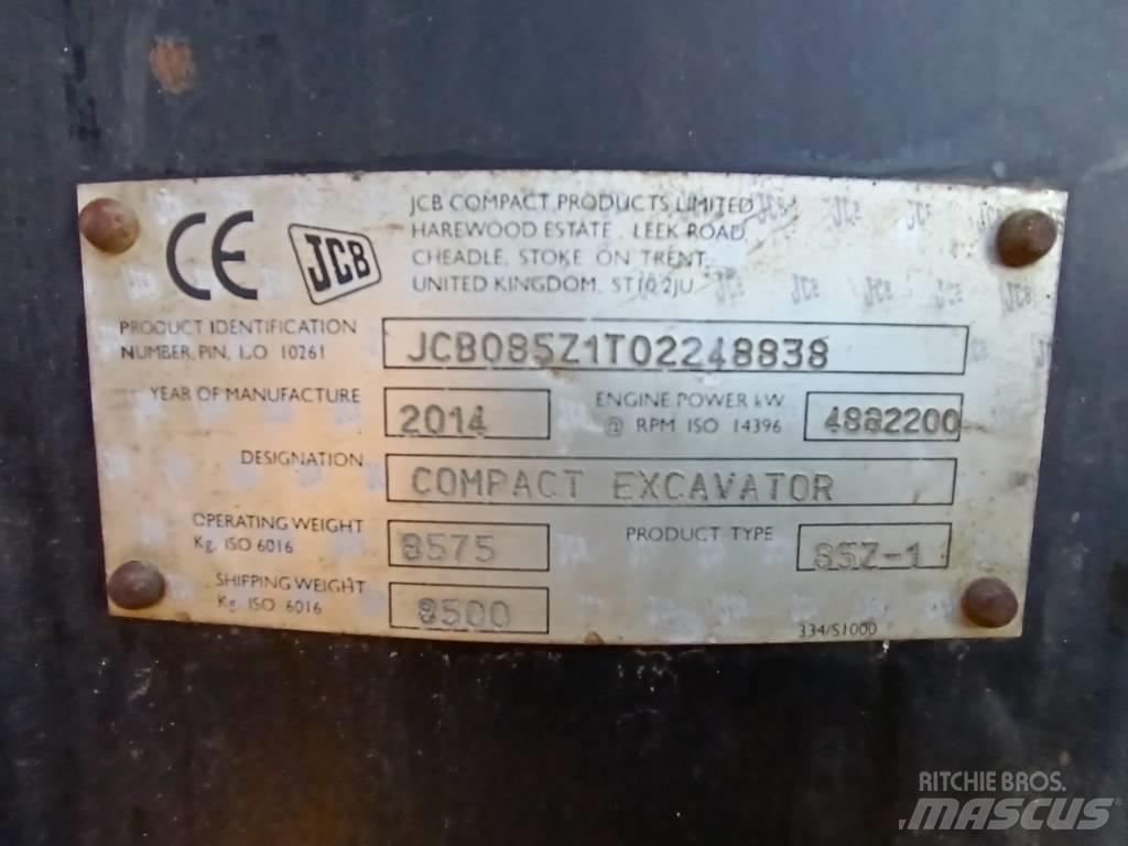 JCB 85 Z-1 Midikaivukoneet 7t - 12t