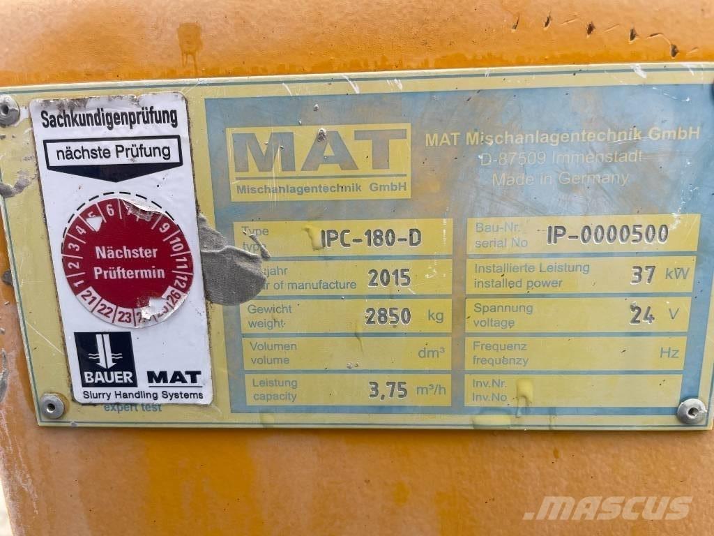 Bauer MAT IPC 180-D Muut koneet