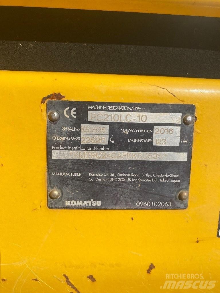 Komatsu PC 210 LC-10 Telakaivukoneet