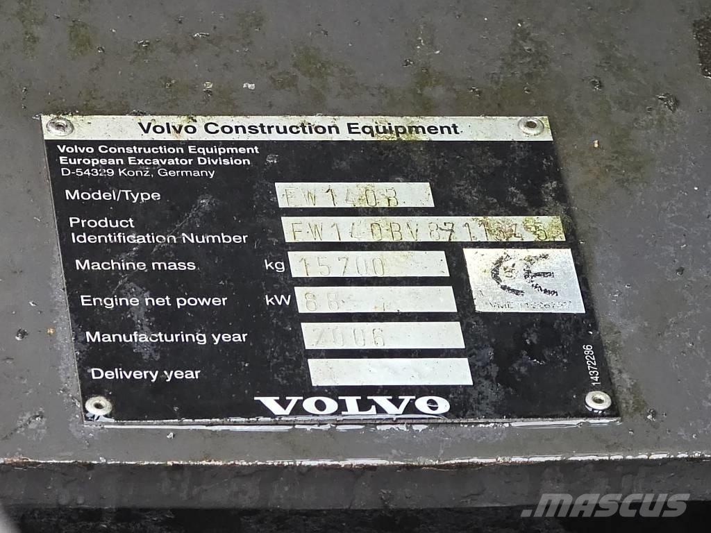 Volvo EW 140 B Pyöräkaivukoneet
