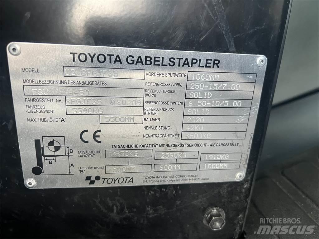 Toyota 8FGJF35 Nestekaasutrukit