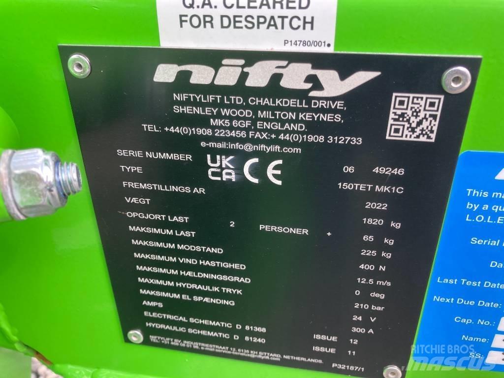 Niftylift 150TET Hinattavat henkilönostimet