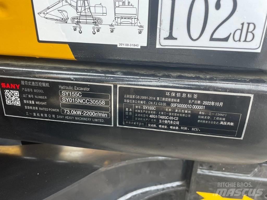 Sany SY 155 C Midikaivukoneet 7t - 12t