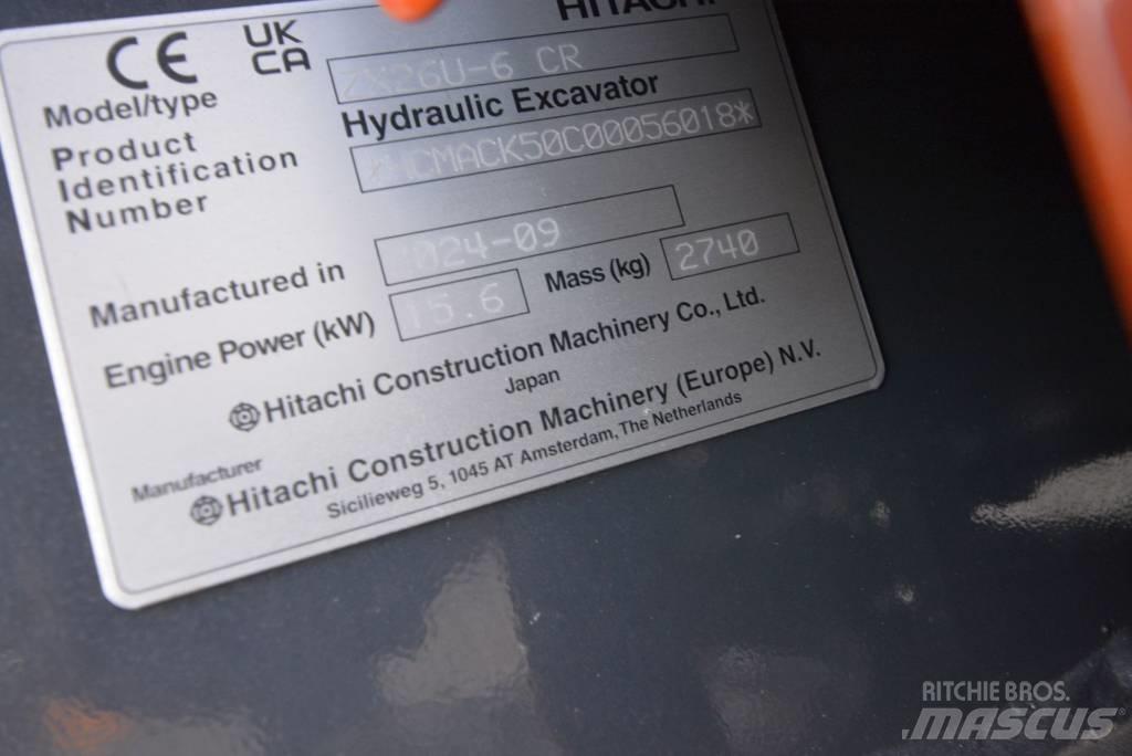 Hitachi ZX 26 U-6 Minikaivukoneet < 7t