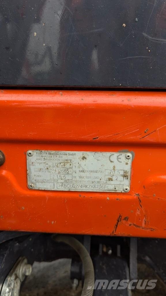 Kubota U 27-4 Minikaivukoneet < 7t
