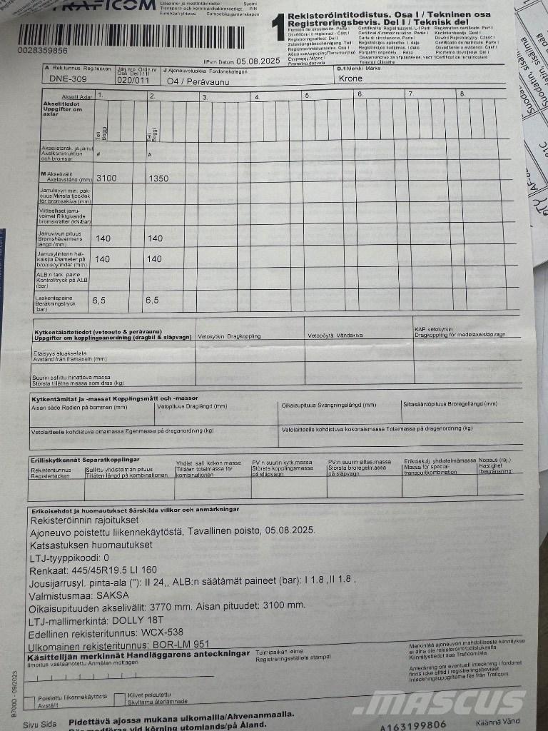 Krone Dolly Dolly-apuvaunut