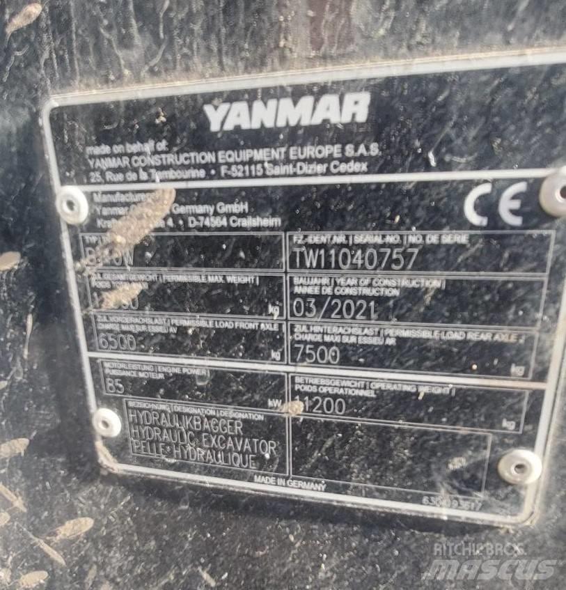 Yanmar B 110 W Pyöräkaivukoneet