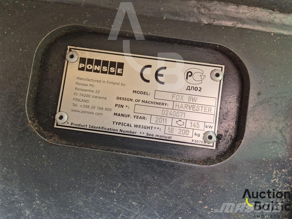 Ponsse Fox 8W Harvesterit