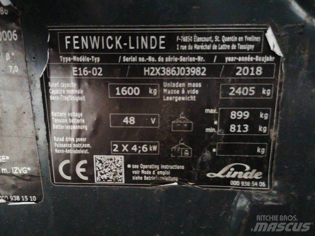 Linde E16-02 Sähkötrukit