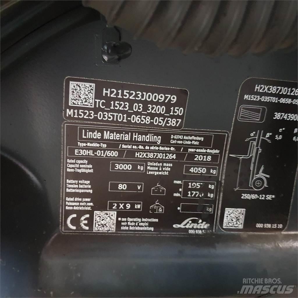 Linde E30/600HL Sähkötrukit
