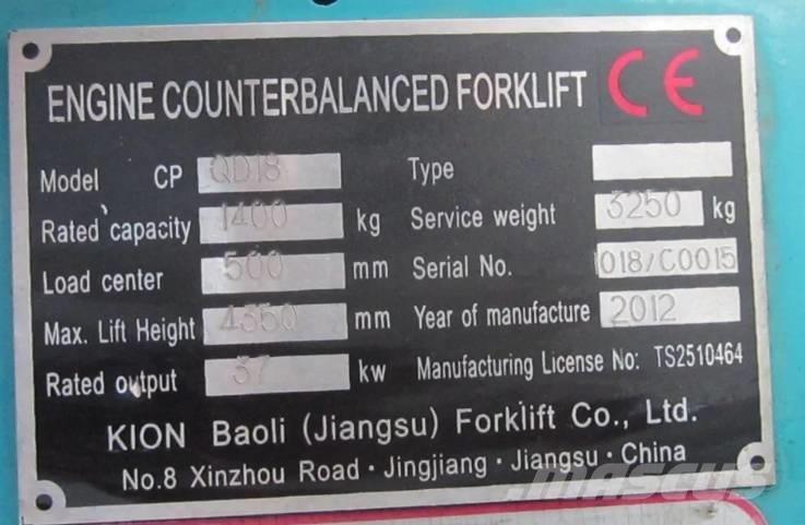 Baoli CPQD 18 Nestekaasutrukit