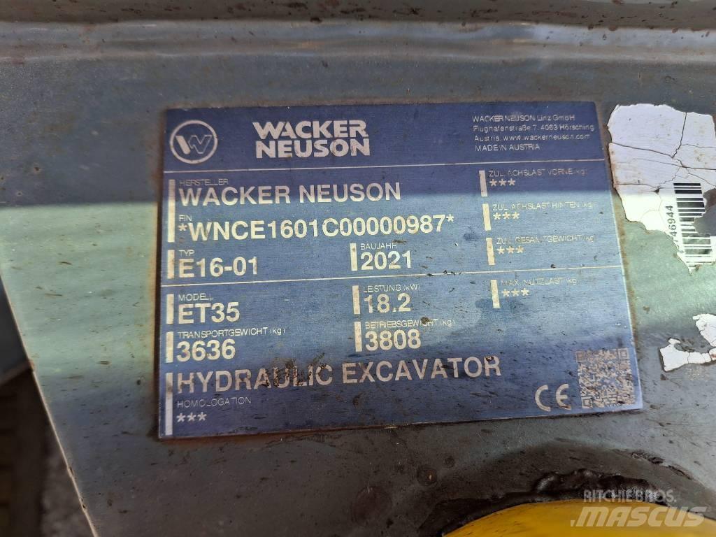 Wacker Neuson ET35 Telakaivukoneet