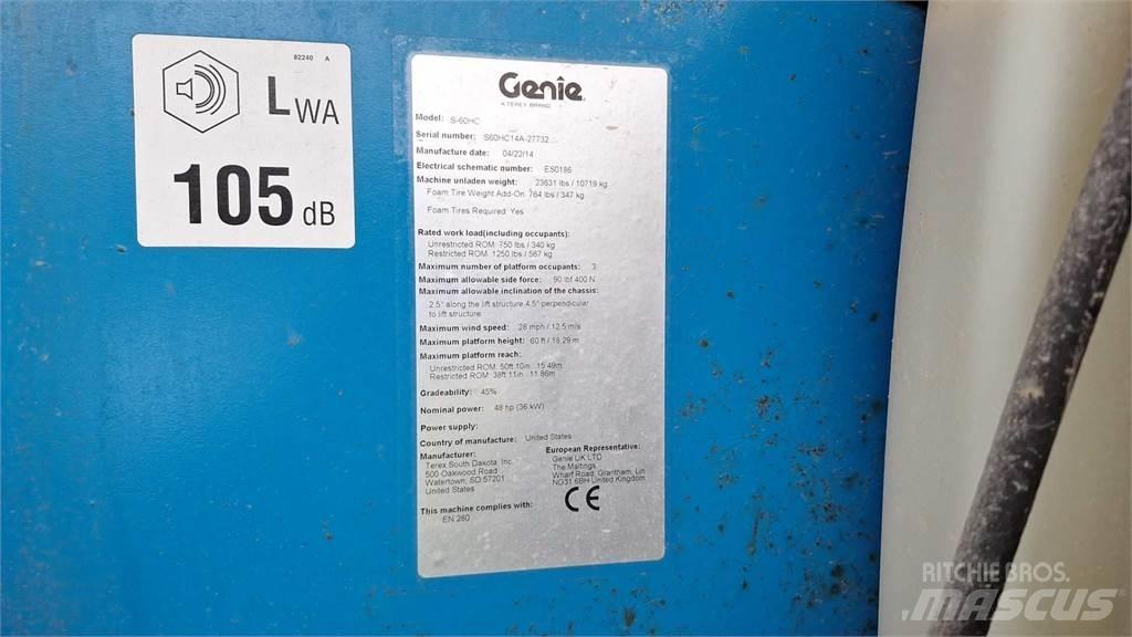 Genie S60HCE Teleskooppipuominostimet
