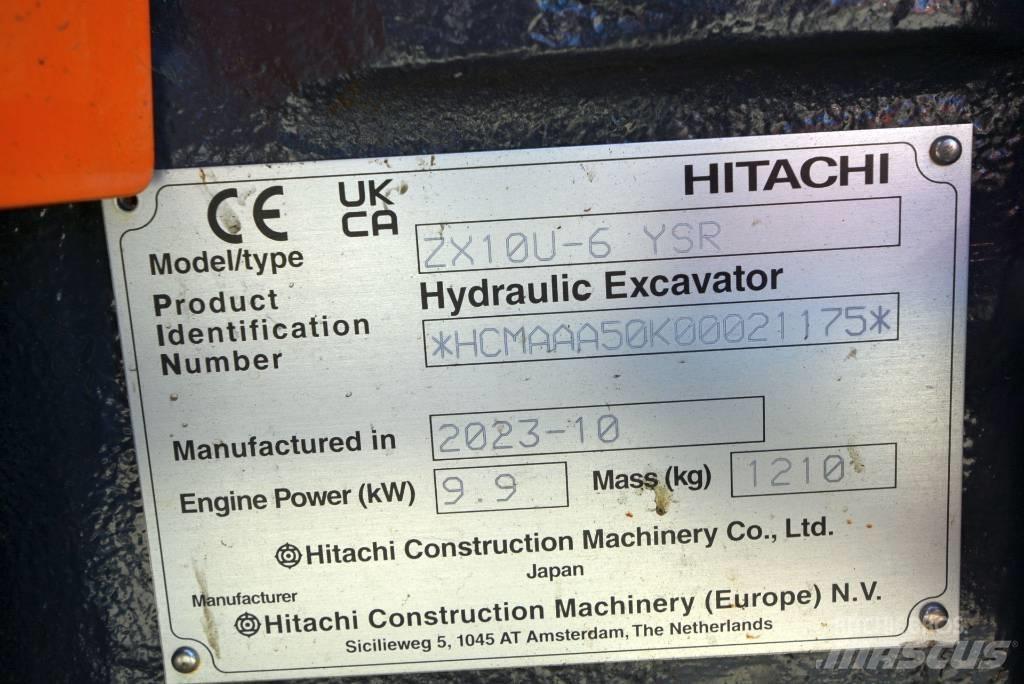Hitachi ZX 10U-6 Minikaivukoneet < 7t