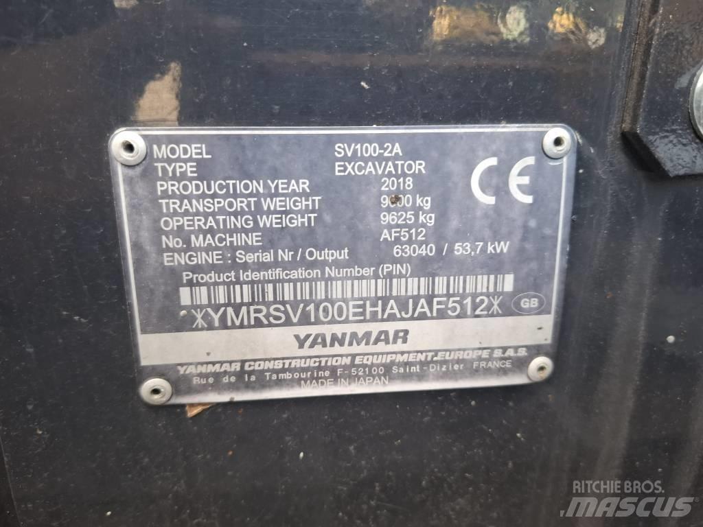Yanmar SV 100-2A Midikaivukoneet 7t - 12t