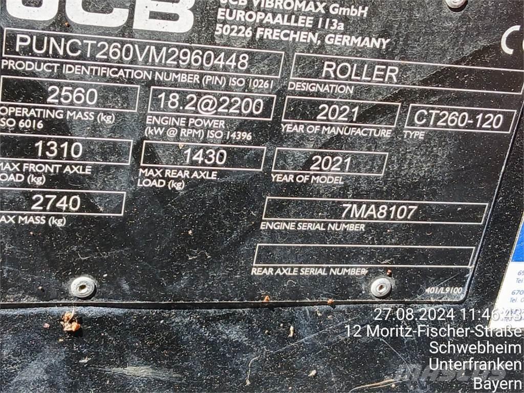 JCB CT260-120 Jyrät