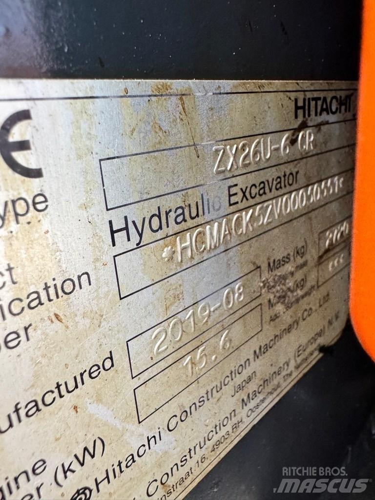 Hitachi 26U-6 CR Minikaivukoneet < 7t
