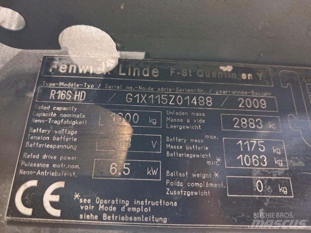 Linde R16 S HD Työntömastotrukit