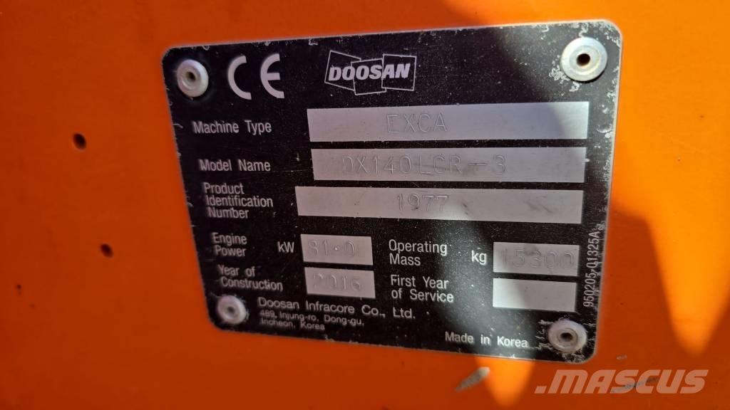 Doosan DX 140 LCR-3 Telakaivukoneet