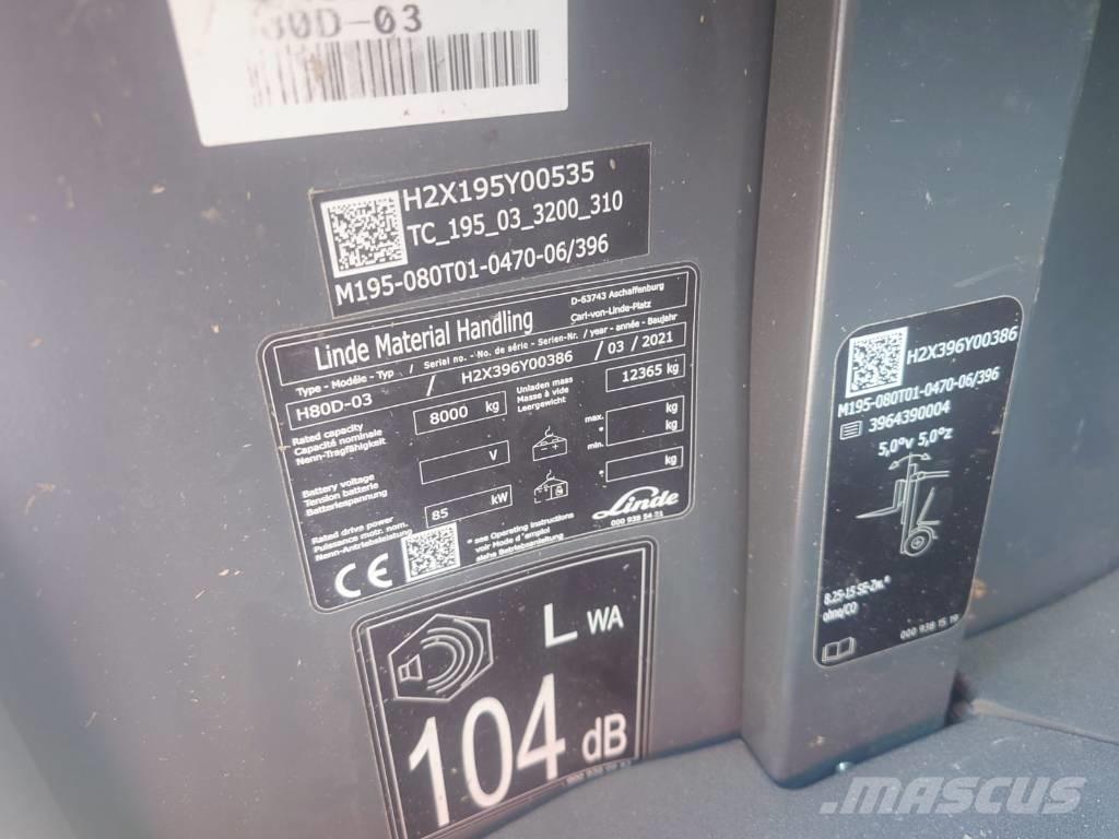 Linde H80D/396-03 Dieseltrukit