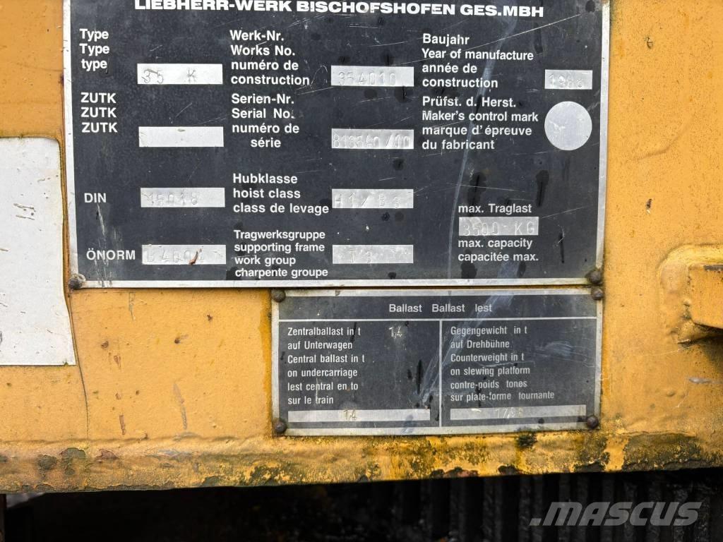 Liebherr 35 K Torninosturit