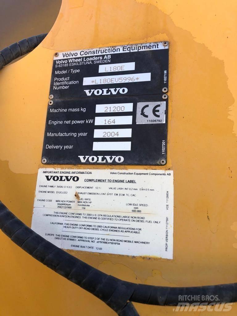 Volvo L 180 E Pyöräkuormaajat