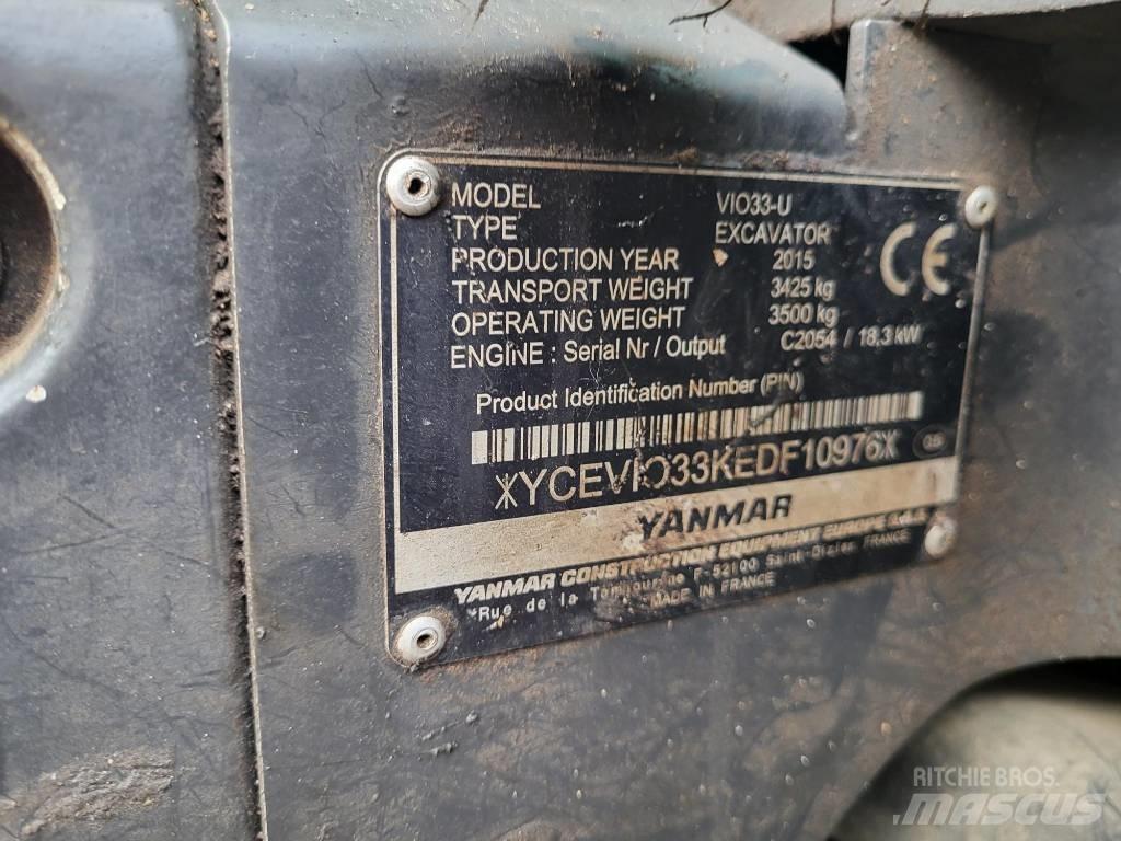 Yanmar Vio 33 U Minikaivukoneet < 7t