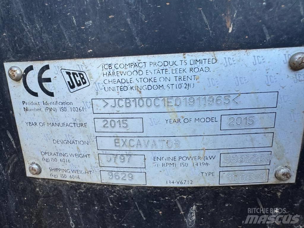 JCB 100 C-1 Midikaivukoneet 7t - 12t