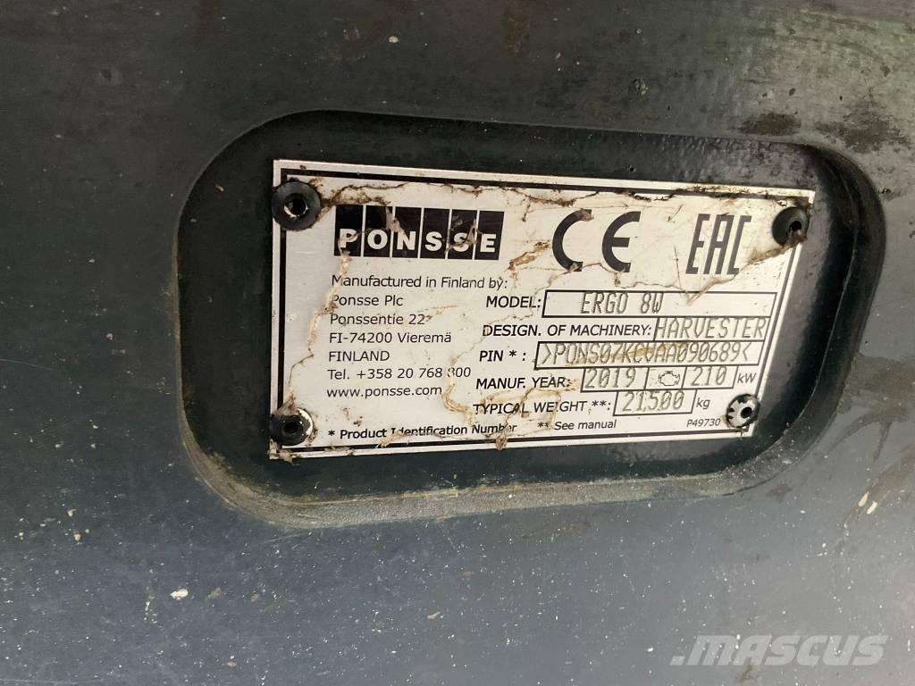 Ponsse Ergo 8W Harvesterit