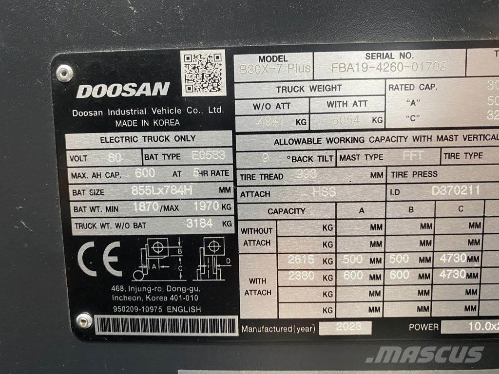 Doosan B30X-7 Sähkötrukit