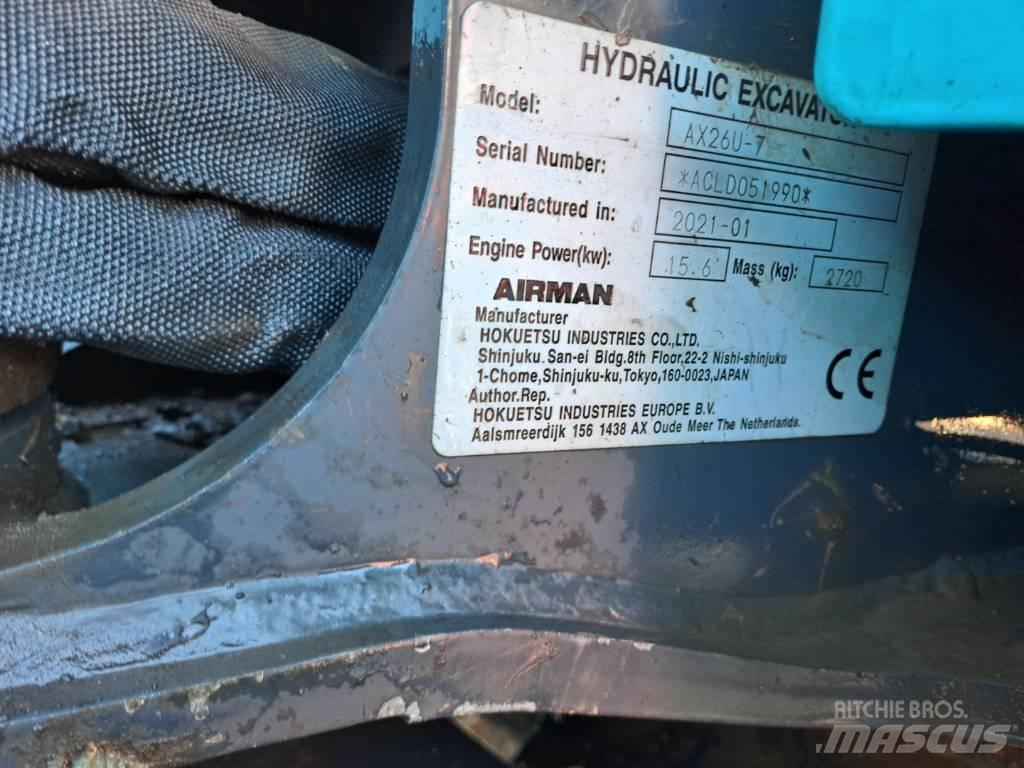 Airman AX26U Minikaivukoneet < 7t