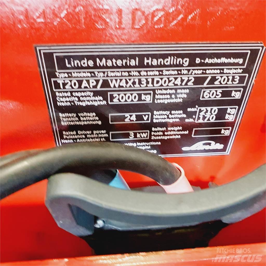 Linde T20AP kurz Lavansiirtotrukit