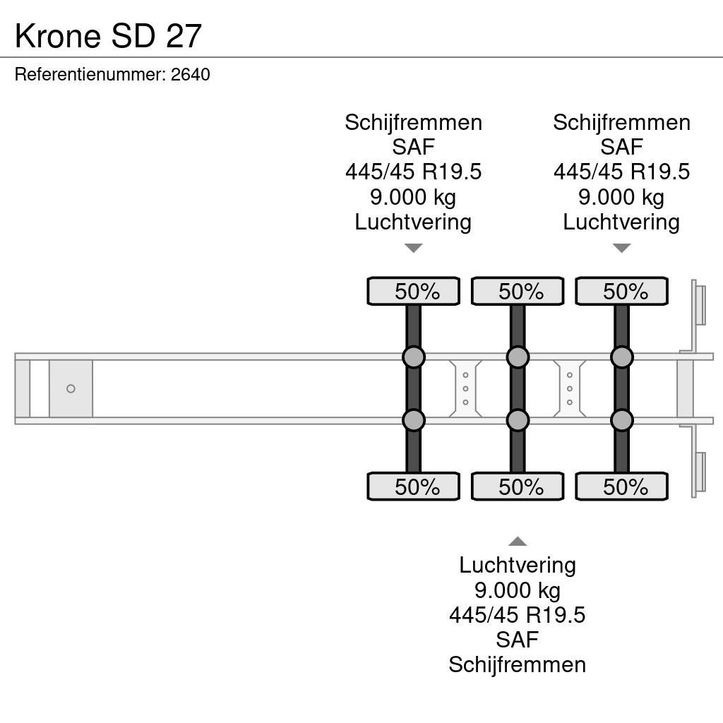 Krone SD 27 Pressukapellipuoliperävaunut