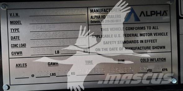  ALPHA HD A80MG Puoliperävaunulavetit