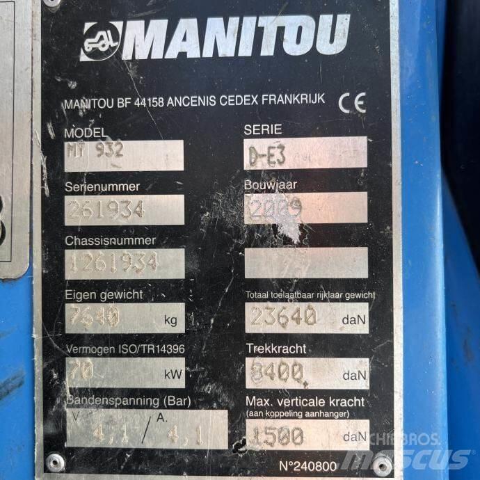Manitou MT 932 Kurottajat