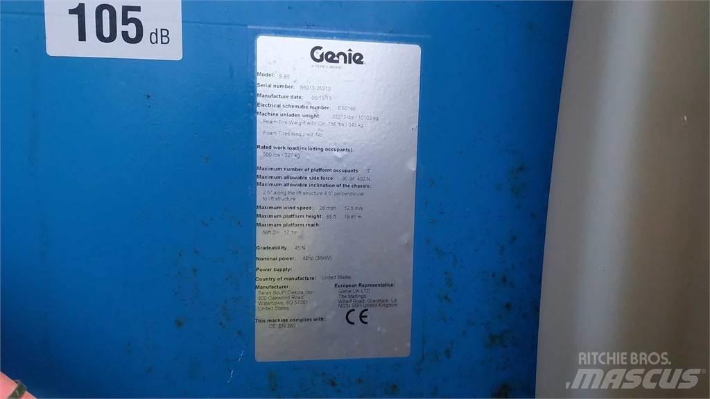 Genie S65 Teleskooppipuominostimet