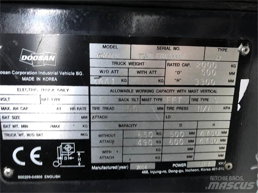 Doosan G20 SC-5 Nestekaasutrukit