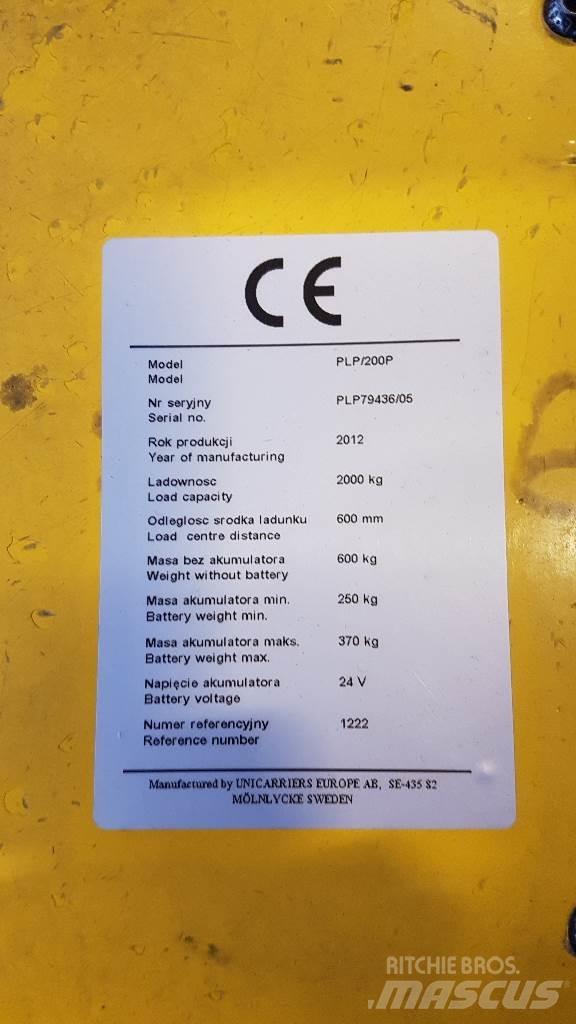 Atlet PLP200 Lavansiirtotrukit