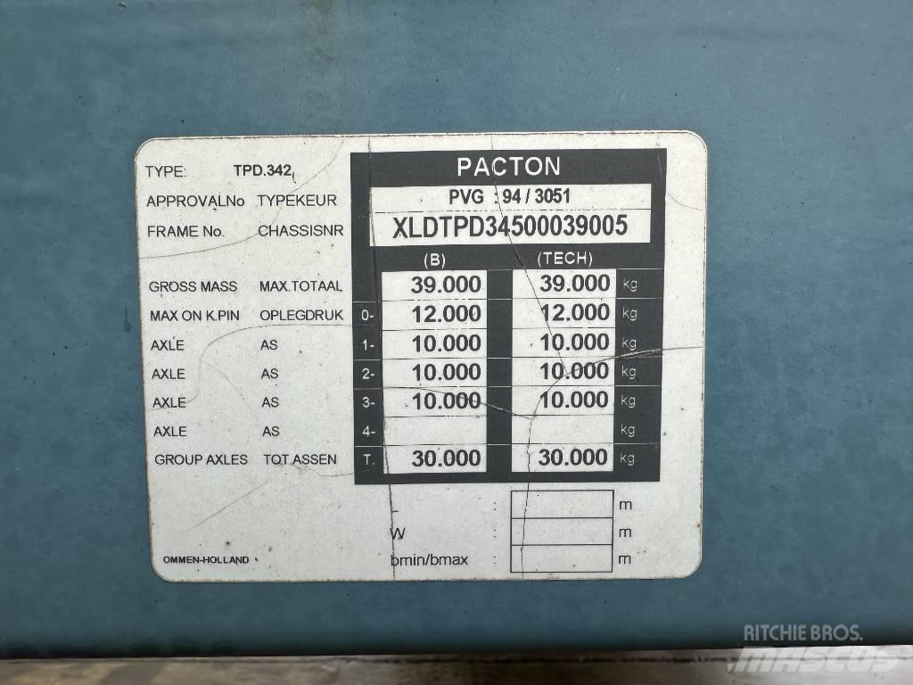 Pacton TPD 342 Lavapuoliperävaunut