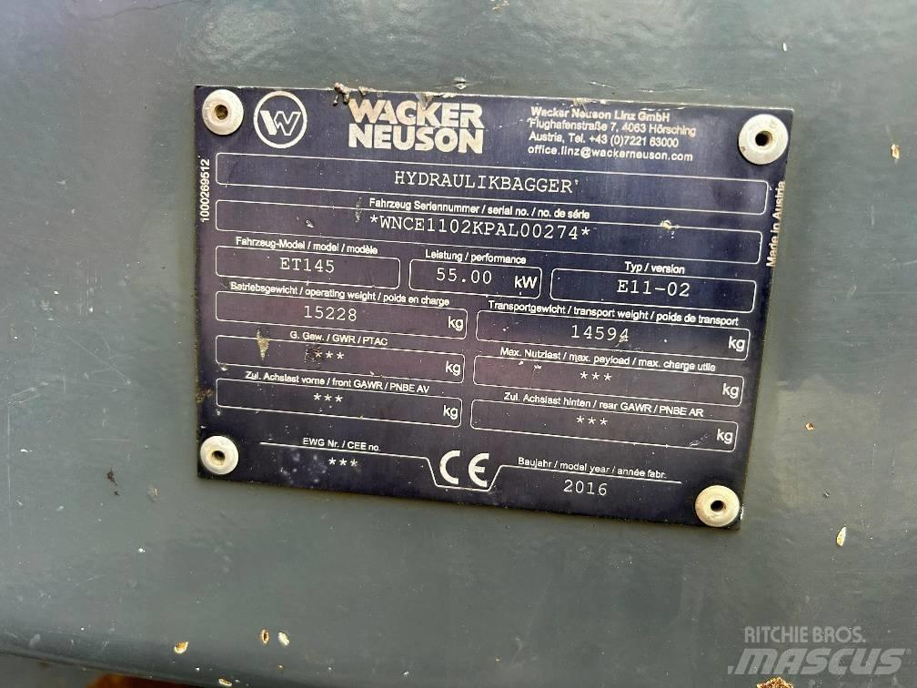 Neuson ET145 Telakaivukoneet