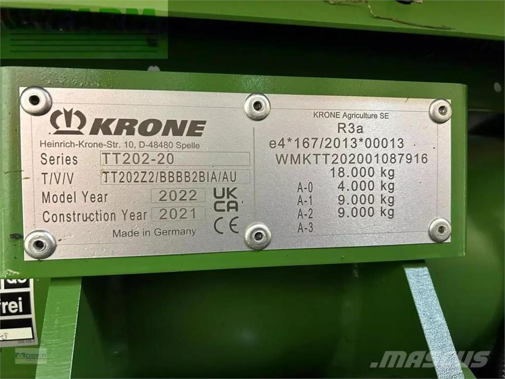 Krone mx 370 gl Muut puoliperävaunut