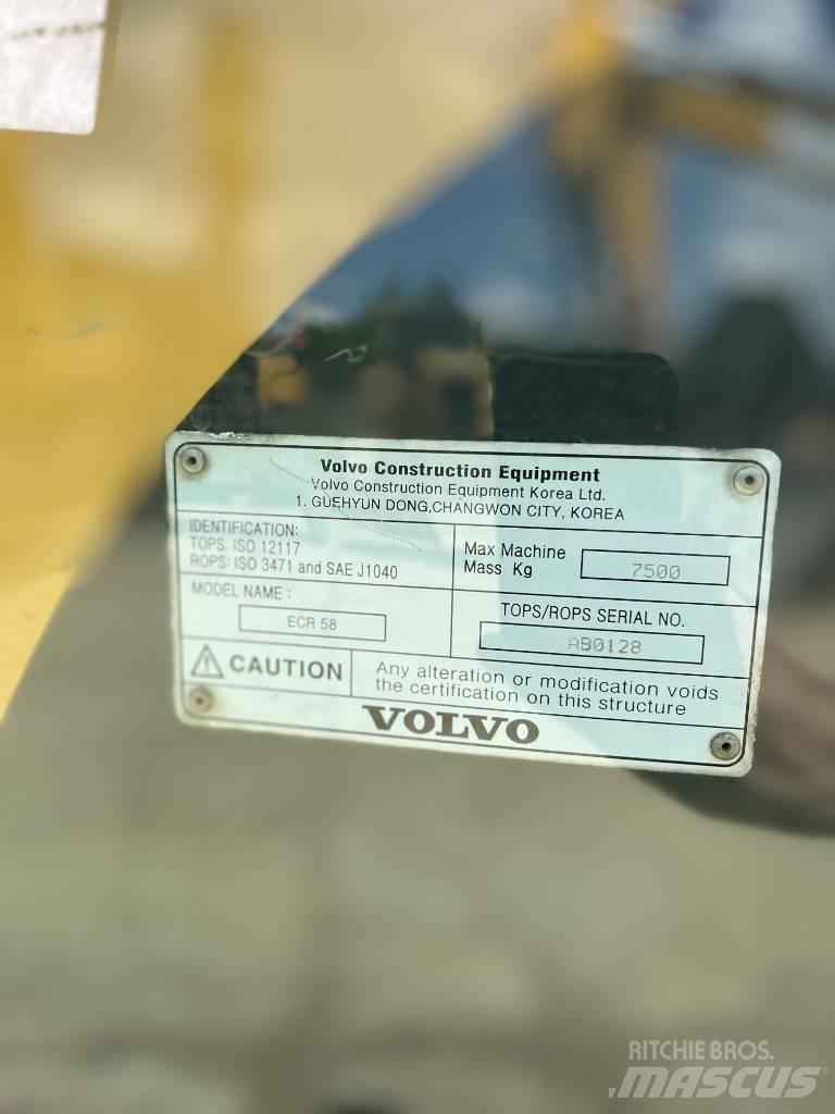 Volvo ECR 58 PLUS Midikaivukoneet 7t - 12t